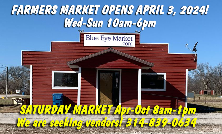 Blue Eye Market Opening April 2024!