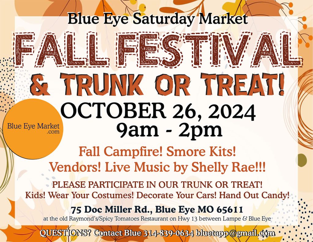 FALL FESTIVAL & TRUNK OR TREAT!! Saturday, October 26